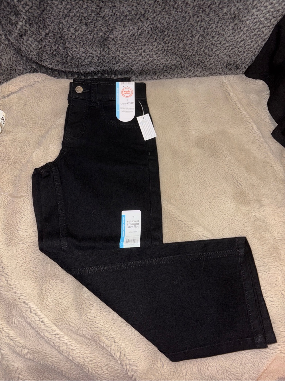 🎉4 for $20 NWT Wonder Nation Boy's Relaxed Straight Denim Jeans
